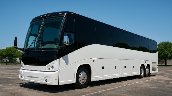 Exterior of Agawam Party Bus Company's 50 Passenger Party Bus in Agawam